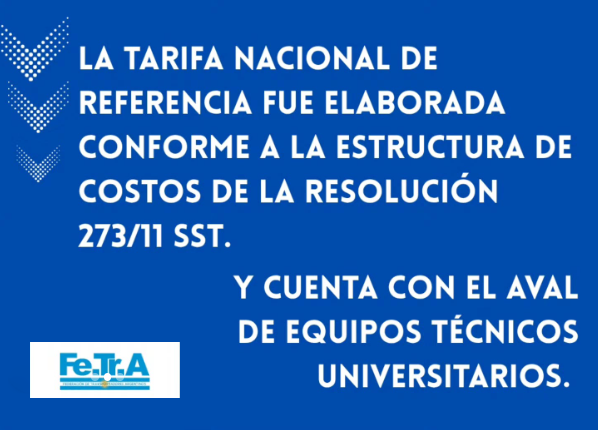 NUEVA TARIFA NACIONAL FeTrA